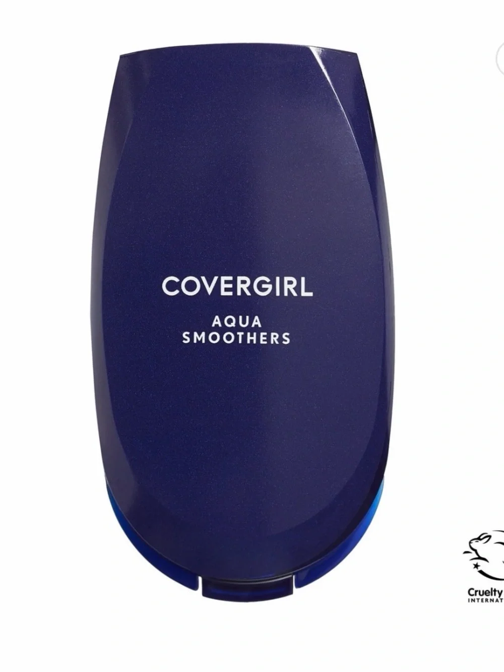 NWT COVERGIRL Aqua Smoothers Compact - Navy Blue- Color 720 Creamy Natural